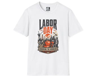 Labor Day T-Shirt | Vintage Construction, Skilled Trades, American Worker Pride