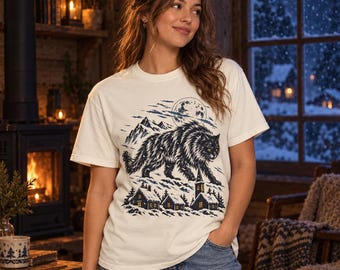 Yule Cat Shirt, Icelandic Folklore Black Cat Comfort Colors Tee
