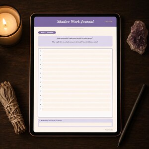 Shadow Work Journal Printable PDF | 30 Day Inner Healing Template| Prompts | Inner Child | Self Discovery | Digital Download
