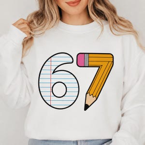 Lärare 67 Svg | 67 Svg | Six Seven Svg | Skolpenna Svg | 67 Png | Examenssublimering | Cricut Cut-fil | Direktnedladdning