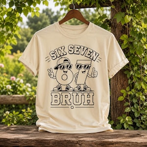 Six Seven 67 SVG, jul PNG, Drip Meme, Viral TikTok-citat, Gen Z, Cricut Cut-fil, sublimeringsdesign, DTF-utskrift, direktnedladdning