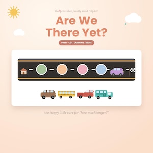 Road Trip Countdown Kit | Printable Car Cut-Outs, Milestone Circles (PDF Download)