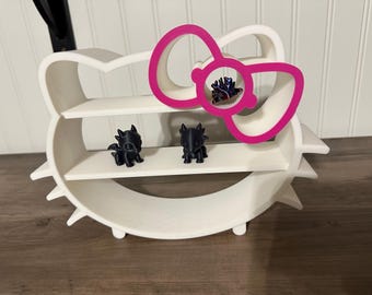 Hello Kitty Shelf | Kawaii Shelf Organizer | Sanrio Decor | Mini Display Shelf | Desk Organization | Custom 3D Printed Gift