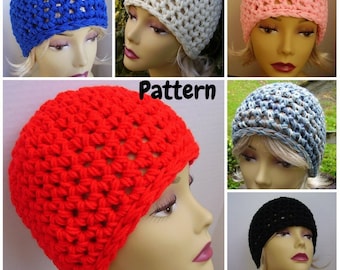 MOTIF bonnet, crochetage rapide et facile, bonnet chimio, bonnet montre, TÉLÉCHARGEMENT IMMÉDIAT