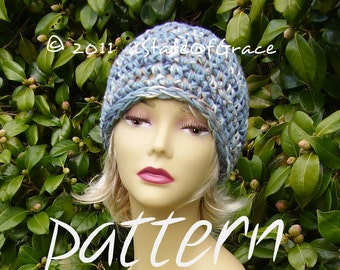 Beanie PATTERN, Quick and Easy Crochet, Chemo Cap, Watch Cap, INSTANT DOWNLOAD