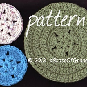 Star Scrubbie and Washcloth PATTERN, Coaster, Hotpad, Doily, Dishcloth, Crochet, INSTANT DOWNLOAD