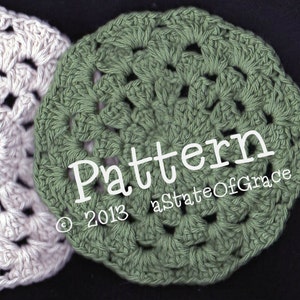 Dishcloth PATTERN # 1, Washcloth, Coaster, Doily, Hotpad, Crochet, INSTANT DOWNLOAD