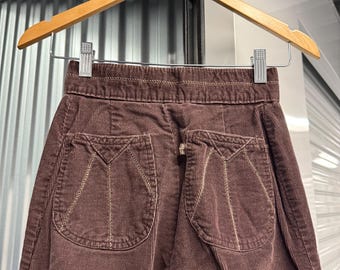 Pantalones vaqueros acampanados de pana marrón estilo western de Levi's, estilo vintage de los años 70, talla 0
