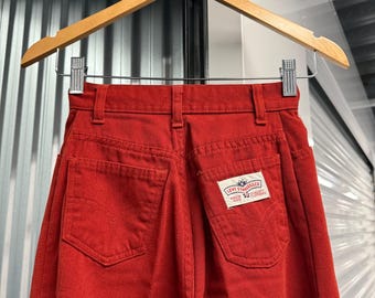 Vintage 70s Levi’s Red Flared Western Pants Size 0