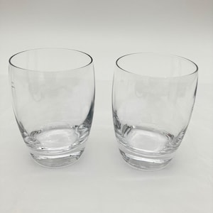 Luigi Bormioli Dricksglas Bach Set med 2 Klarkristall Barglas Signerad Italien