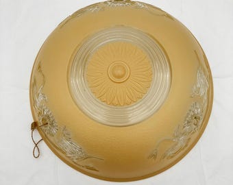 Vintage lampskydd 25 cm Cottagecore blommig glaslampa ersättningsglob