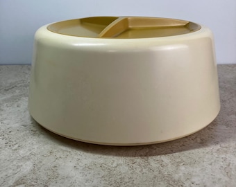 Rubbermaid Carousel Server Top Bowl Lid JB 1-2458 1-2459 Harvest Gold Vintage