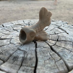 Handmade Clay Fish Pipe | Natural Arizona Clay Pipe | Rustic Primitive Pottery Art | One-of-a-Kind Handcrafted Fish Design
