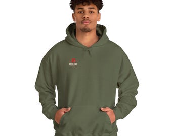 Redline Timber Logo Hoodie | Lumberjack Pulse Emblem