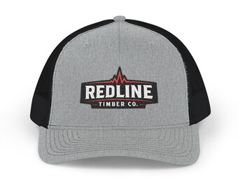 Redline Timber Co logo Snapback Cap | Trucker Hat, Mesh Back