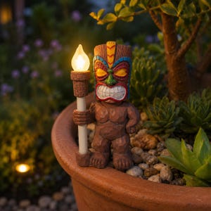 Tiki planter pot - Etsy 日本