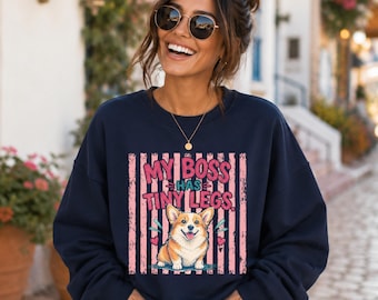 Felpa Corgi Maglietta Corgi Maglietta Mamma Corgi Regali Corgi Maglietta a righe Vestiti Preppy Dopamina Preppy Corgi Cutecore Cutecore Maglietta Corgi