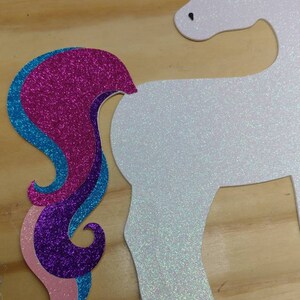 Unicorn decor, Unicorn party, unicorn decorations, unicorn cut out image 3