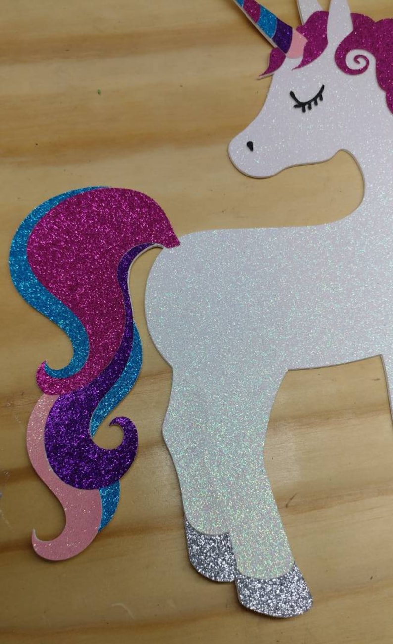 Unicorn decor, Unicorn party, unicorn decorations, unicorn cut out image 3