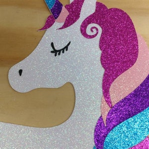 Unicorn decor, Unicorn party, unicorn decorations, unicorn cut out image 4