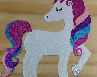 Unicorn decor, Unicorn party, unicorn decorations, unicorn cut out