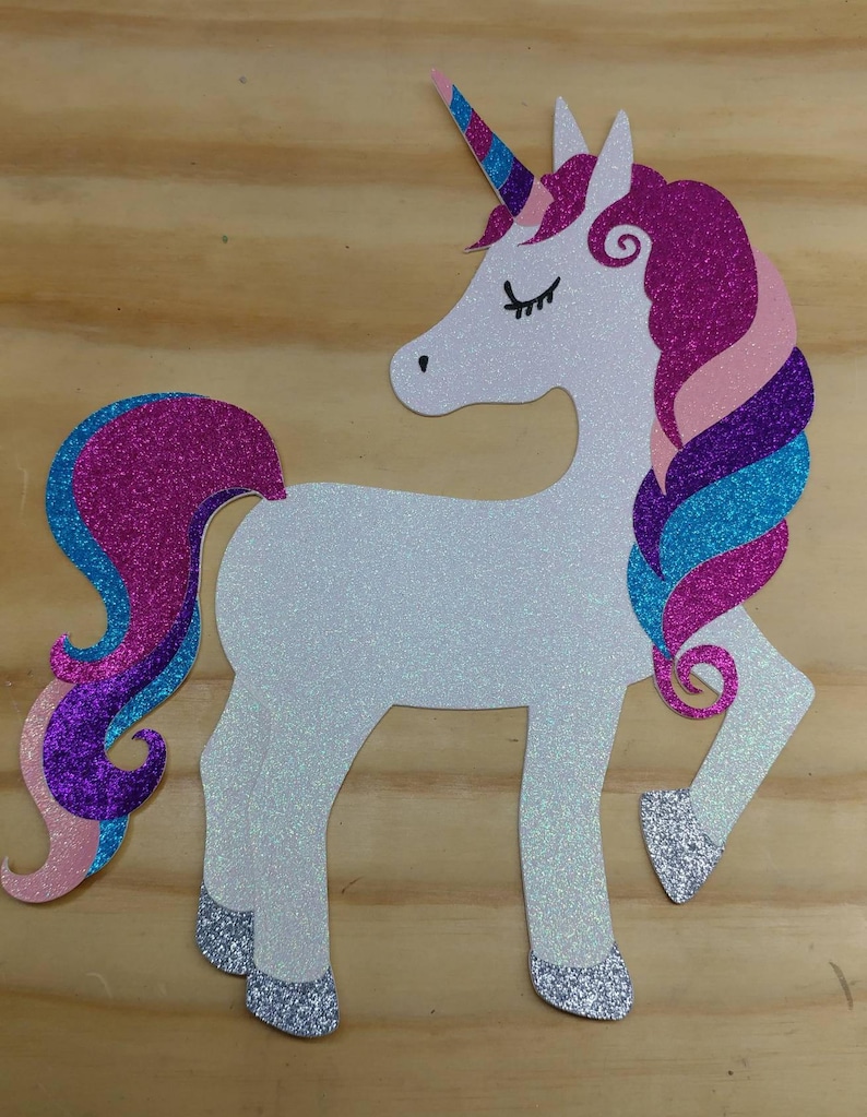 Unicorn decor, Unicorn party, unicorn decorations, unicorn cut out image 1