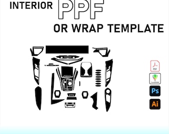 BMW XM 2023-2025 Interior PPF Template Vector Pattern