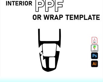 BMW Z4 2025 Interior PPF Template Vector Pattern