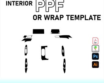 Nissan Altima 2025 Interior PPF Template Vector Pattern