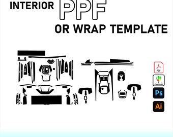 BMW 7 Series & i7 2023-2025 Interior PPF Template Vector Pattern