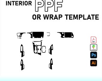Lexus NX 250 2022-2025 Interior PPF Template Vector Pattern