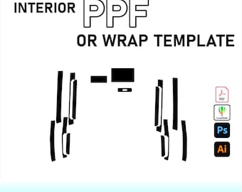 Nissan N7 2025 Interior PPF Template Vector Pattern