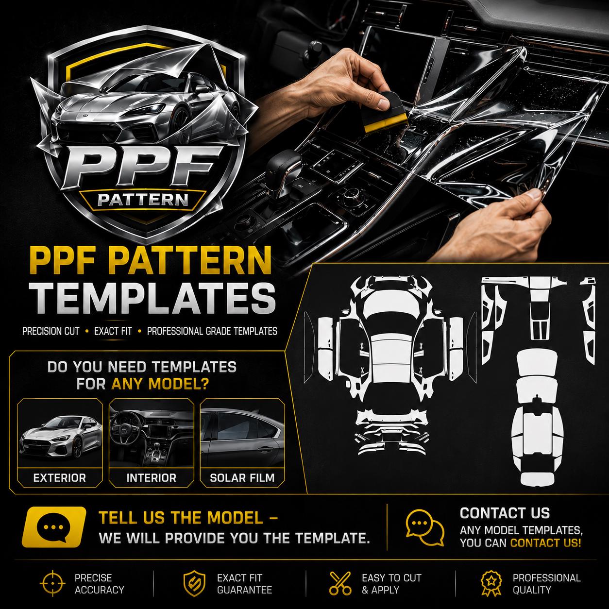 Toyota Innova 2025 Interior PPF Template Vector Pattern - Etsy