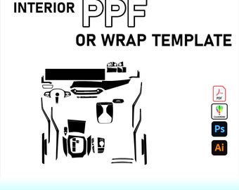 BMW 3 Series Li 2025 Interior PPF Template Vector Pattern