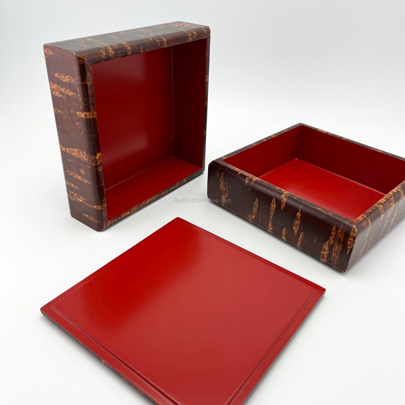 UNIQUE Japanese Jubako Bento Box. Cherrywood Bark Lacquerware. Twotier