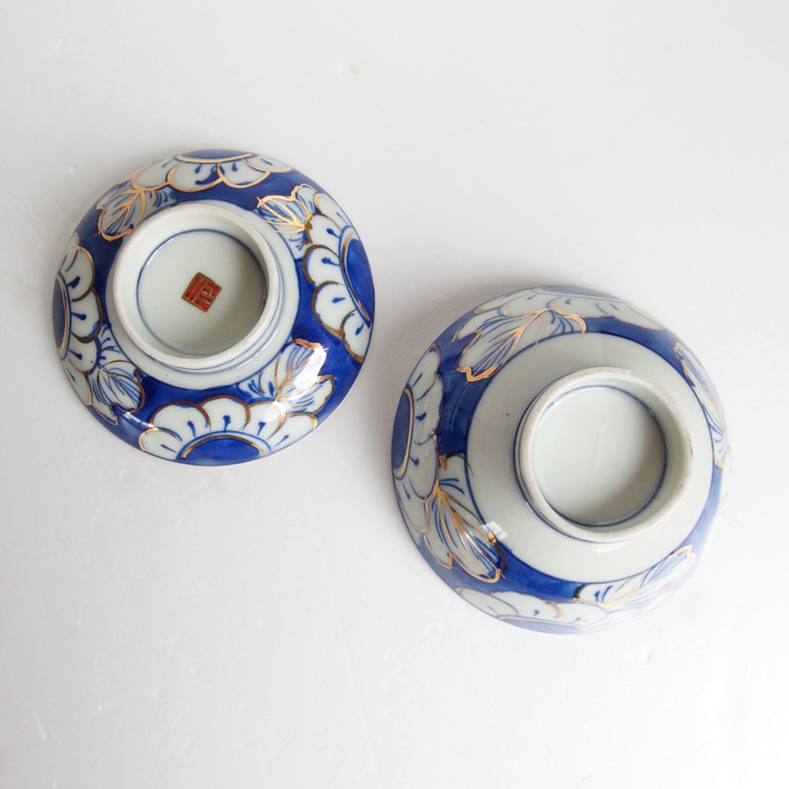 Antique Japanese Porcelain Bowl With Lid. Ceramic Bowl. Blue Etsy