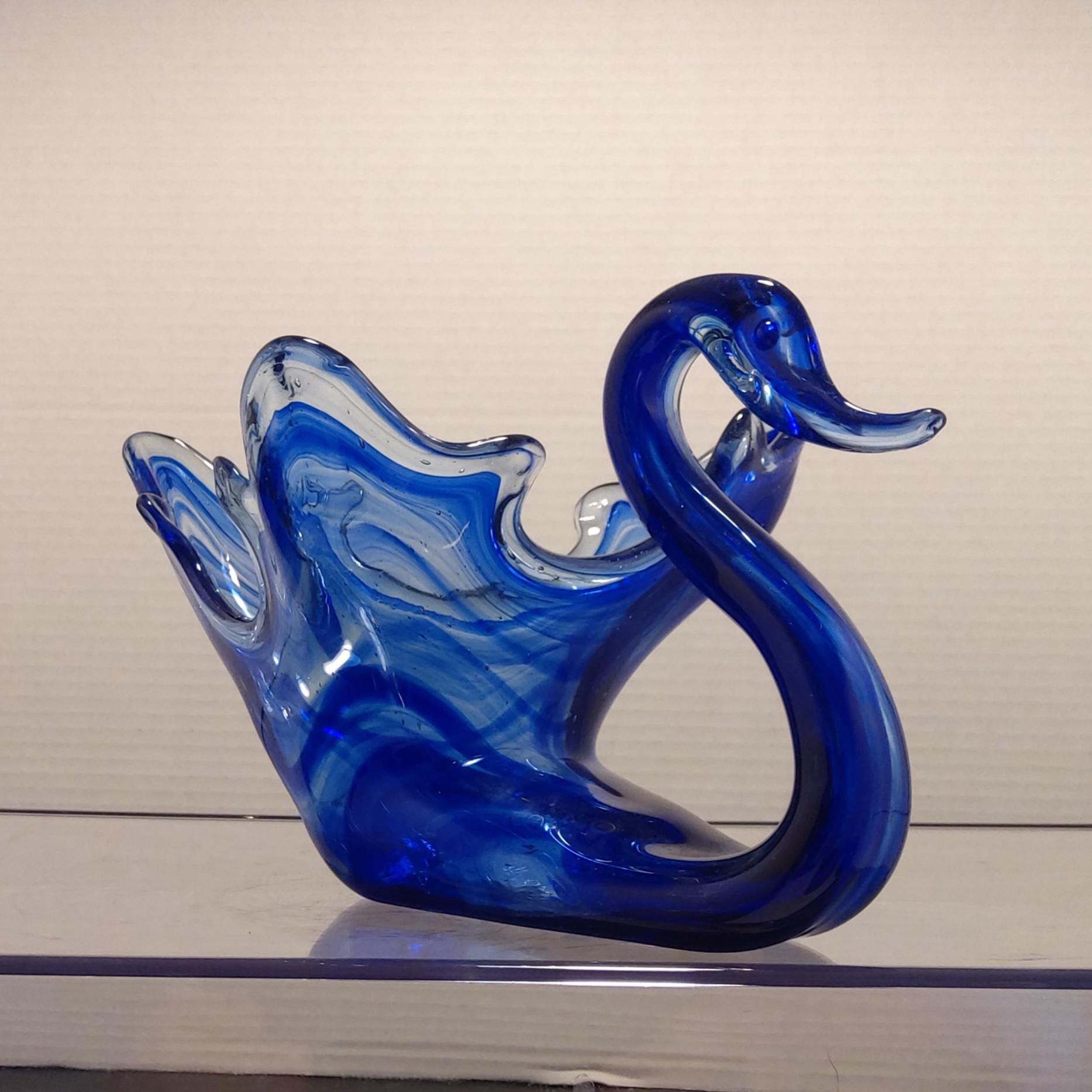 イタリー製　ガラススワン Sooner Glass Swans - Etsy