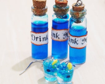 Alice In the Wonderland- Drink Me Bottle Charm / Necklace