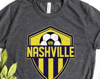Vintage Nashville Soccer T-shirt, Soccer, Fan FC Nashville Tennessee T-Shirt, Tennessee shirt, Nashville shirt, Soccer Shirt, Soccer Gift