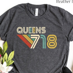 Vintage Queens 718 New York City T-Shirt, Queens Shirt, New York City, New York Shirt, Queen NY Shirt, New York Gift, NY Shirt, NYC Shirt