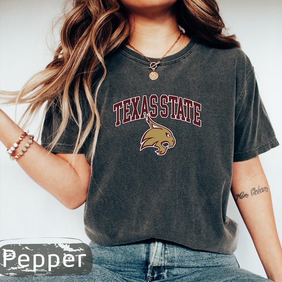 Comfort Colors® Shirt, Texas State Shirt, Texas Fan Gift, Texas University, College Shirt, Bobcats Shirt, Graduation Gift, Gift For Women