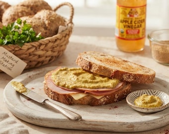 Creamy Mustard Sauce Recipe PDF | Easy Homemade Mustard Sauce for Sandwiches, Burgers, Hot Dogs, Fries & Dipping Sauce Guide