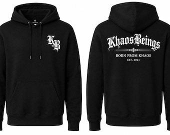 KhaosBeings Signature Hoodie | Born From Khaos | Streetwear