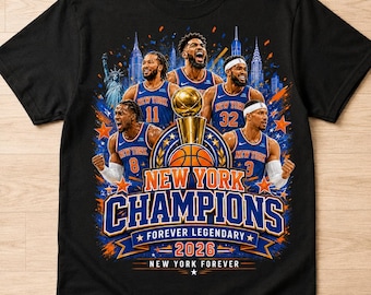Champions of New York Shirt, 2026 Basketball Champions Tee, Blue Orange Glory Shirt, New York Basketball Fan Gift