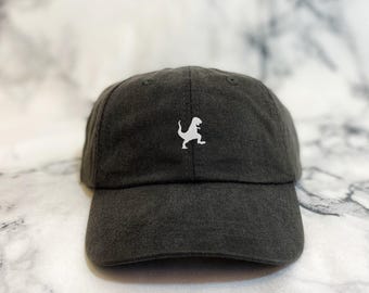 Trex Dinosaur unisex custom embroidery Baseball Cap Embroidered Cotton Adjustable Dad Hat t-rex cap dad gift unisex