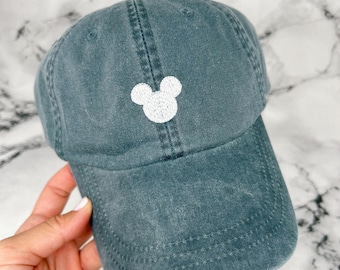 Embroidered Mouse Hat | Disney Mickey or Minnie Hat | Custom Embroidered Hat | Youth Size Available