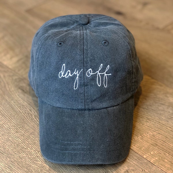 Day off | Monogram Ball Cap | Monogrammed Hat | Monogram Cap | Monogram Hat | Monogrammed Cap