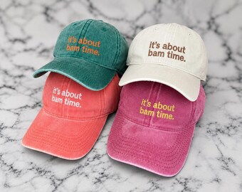 It's About Bam Time Mahjong Hat with Leather Strap and Brass Buckle