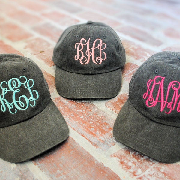 Monogram Hat | Monogram Baseball Hat | Womens Hat | Monogrammed Hat | Monogram Cap | Womens Baseball Cap | Bridesmaids Hat | Bridesmaid Gift