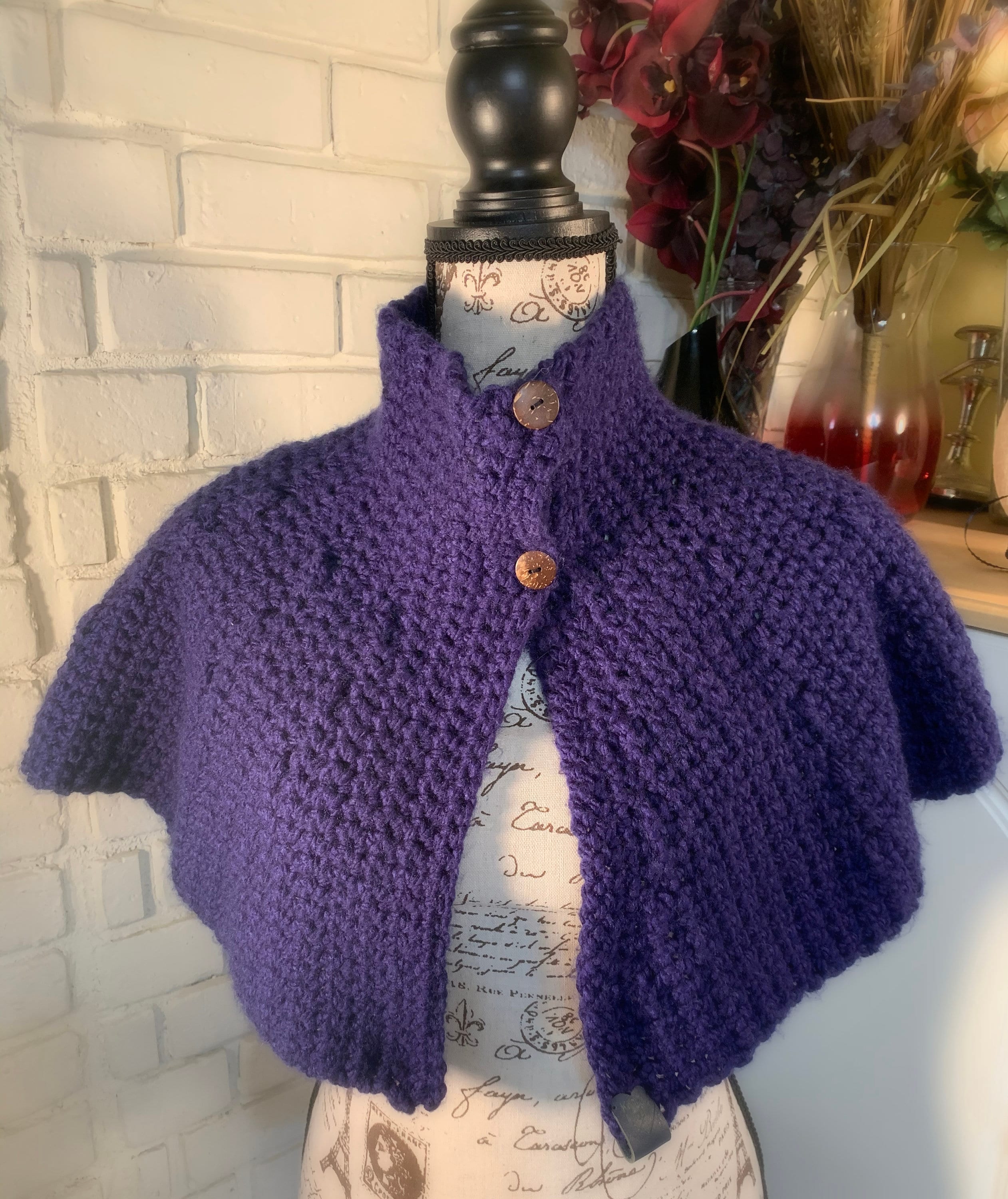 40 Plus Size Crochet Patterns for Stylish, Comfortable Wearables 36 Pattern: Brianna's Capelet